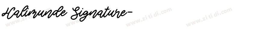 Halimunde Signature字体转换